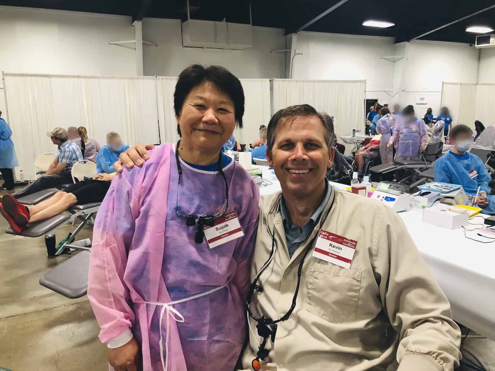 Dr. Kremer and Dr. Choti at California CareForce